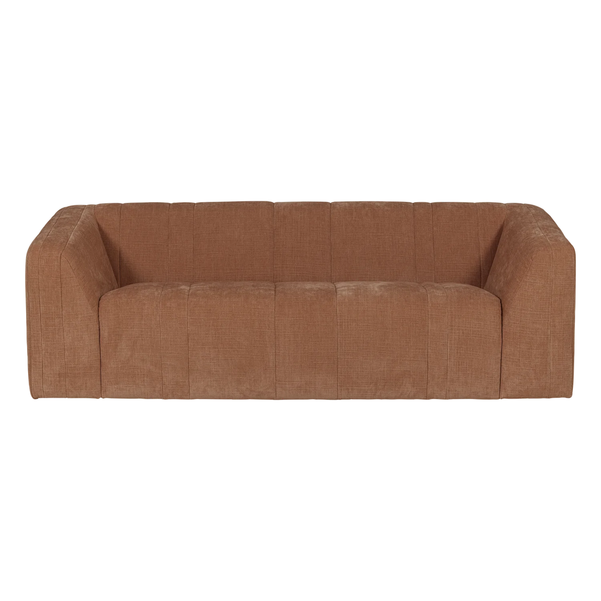 Sofa 2-zits OMAIRE roestbruin chenille