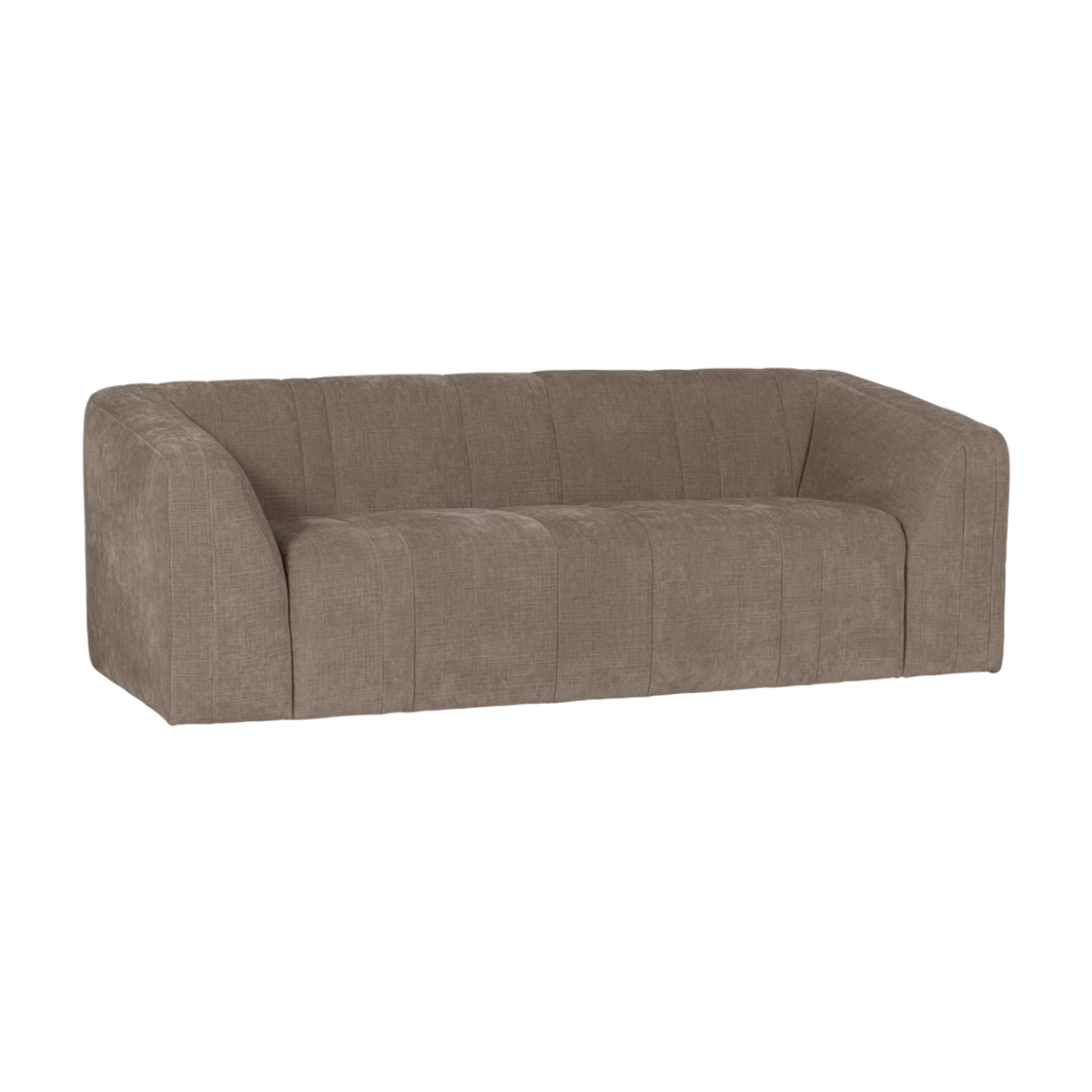 Sofa 2-zits OMAIRE taupe chenille