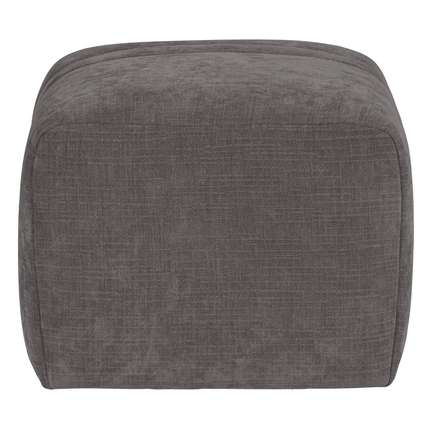 Puf OMAIRE grijs chenille