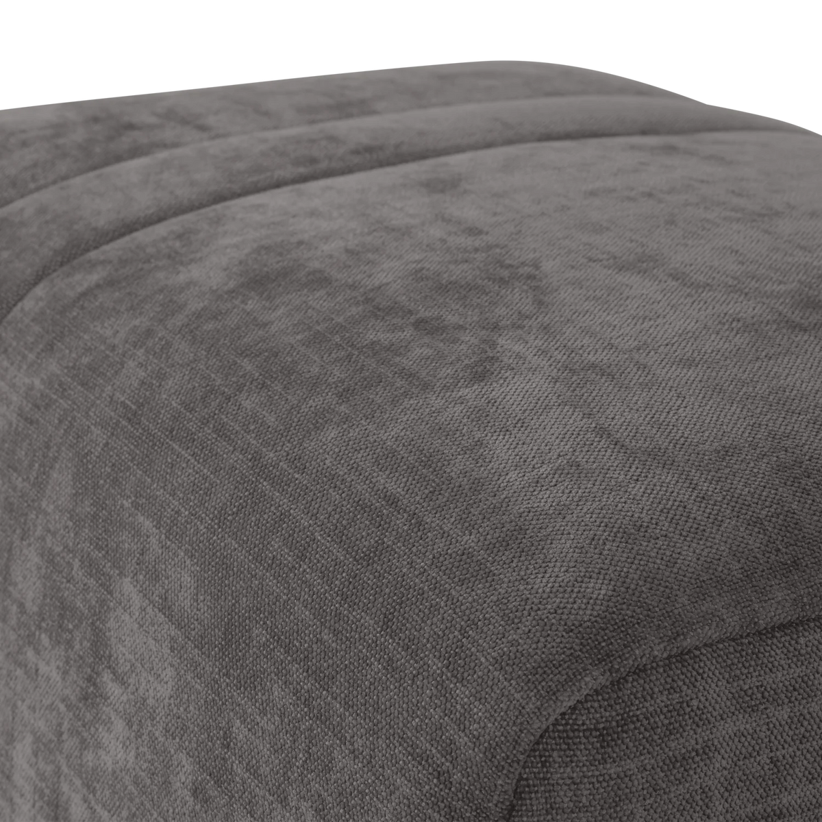 Puf OMAIRE grijs chenille