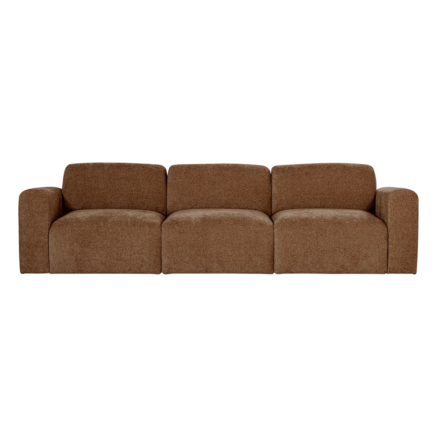 Sofa 3-zits UMINA bruin chenille