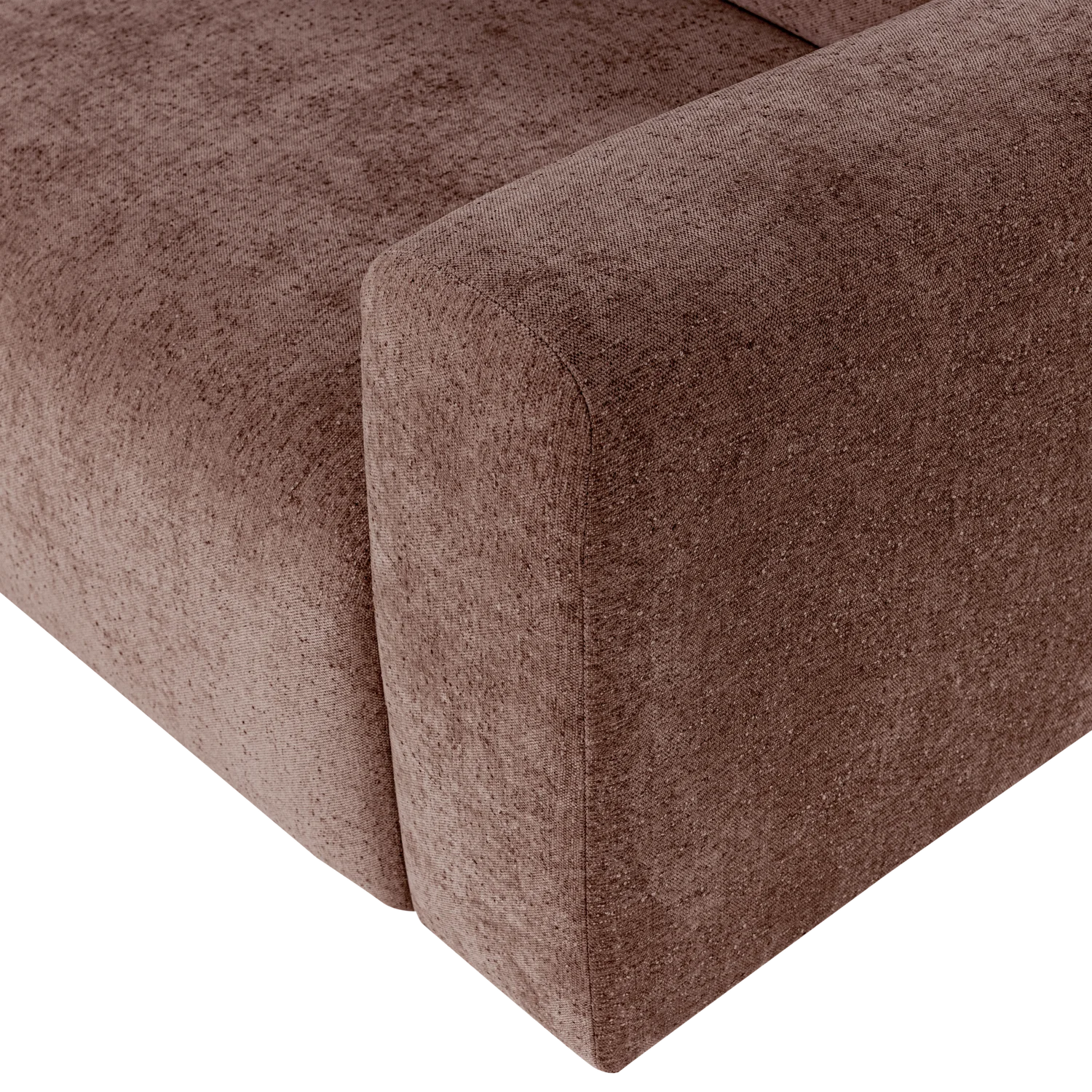 Sofa 3-zits UMINA roze-bruin chenille