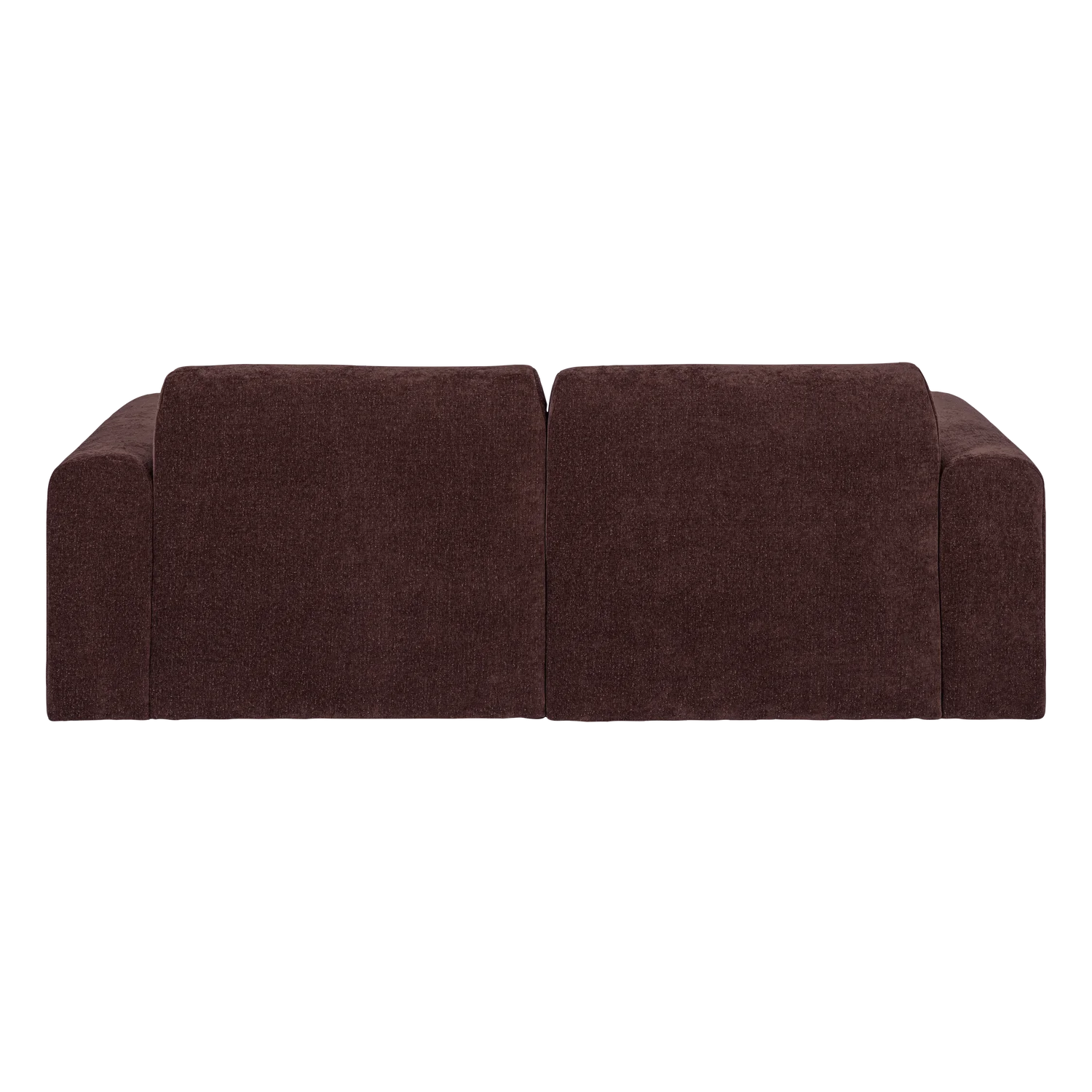 Sofa 2-zits UMINA donker bordeaux chenille