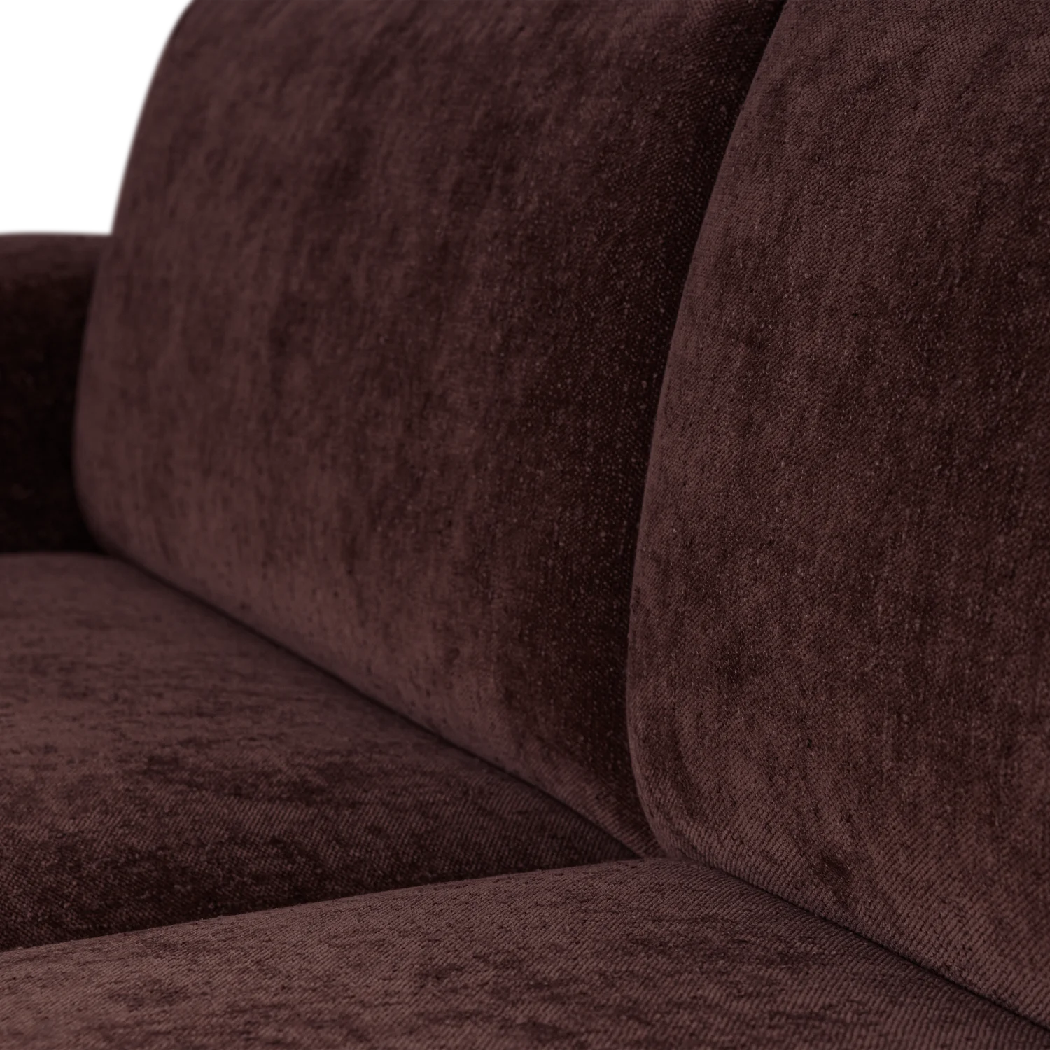 Sofa 2-zits UMINA donker bordeaux chenille