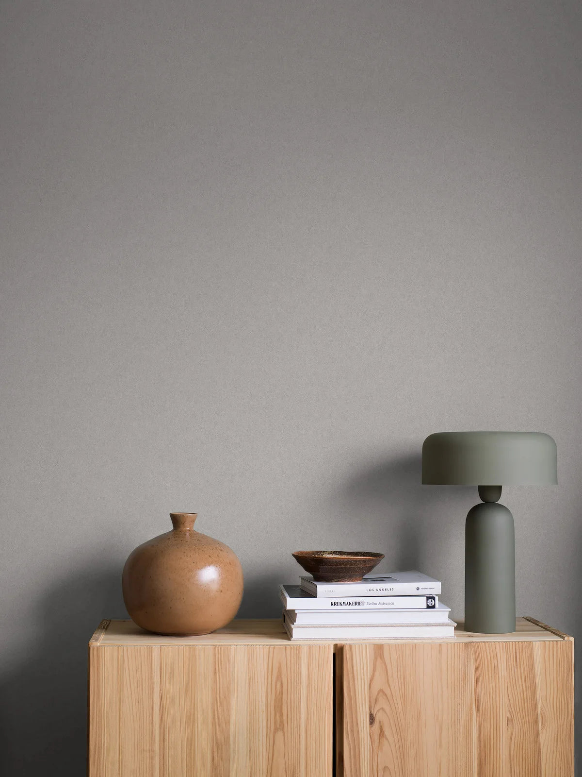 Paper non-woven wallpaper imitating stone KIM gray