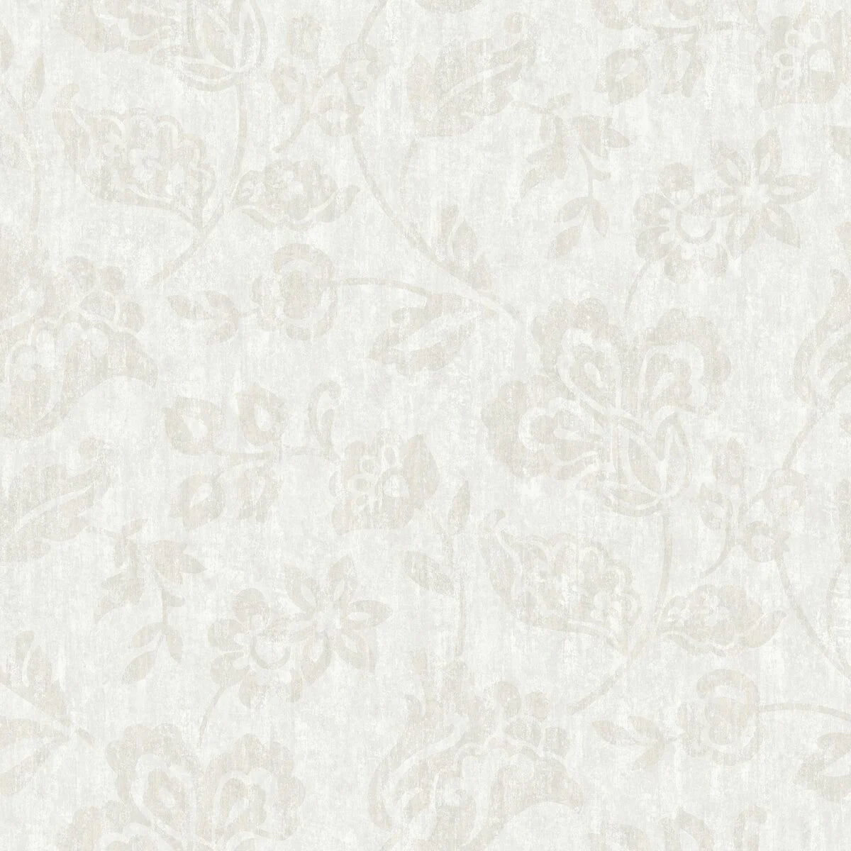 Non-woven paper wallpaper with a floral pattern CORNELIA light beige