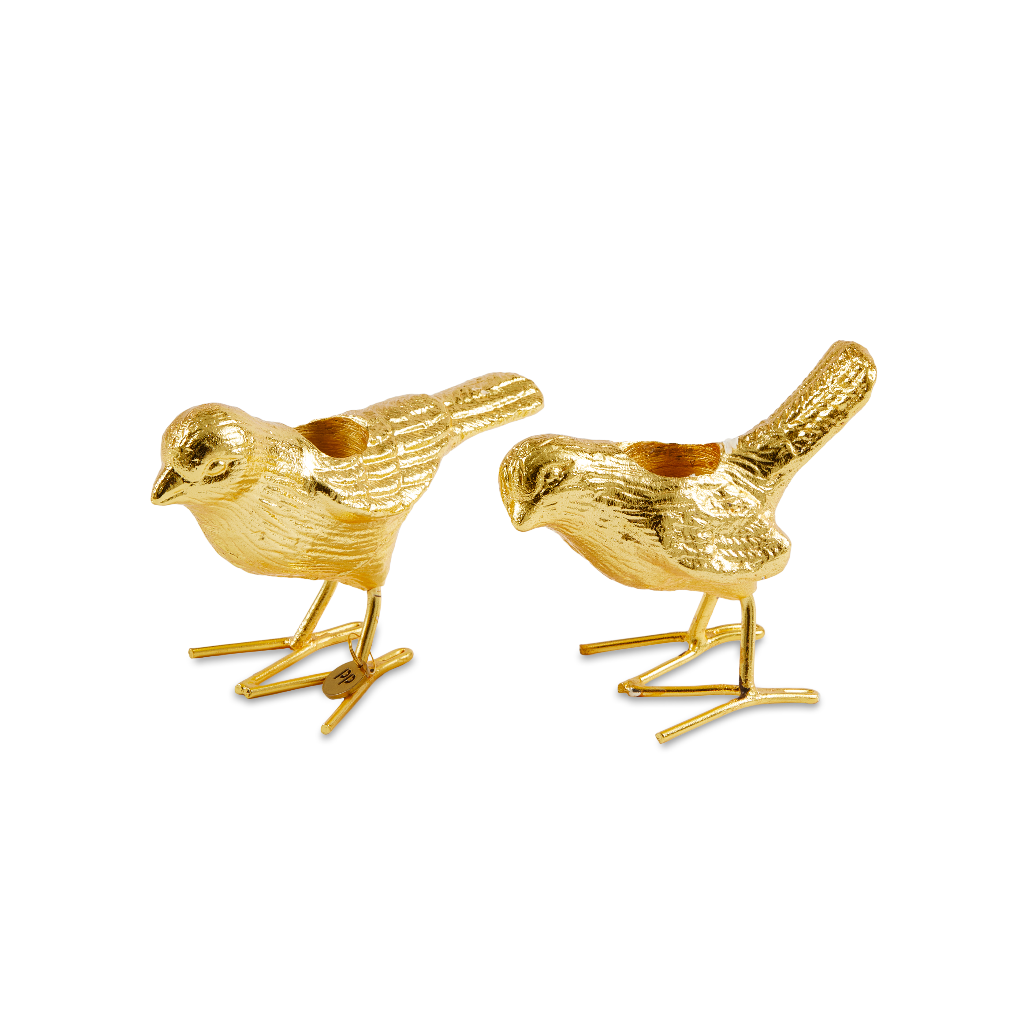 FLOCK OF BIRDS Candle Holder Set Gold