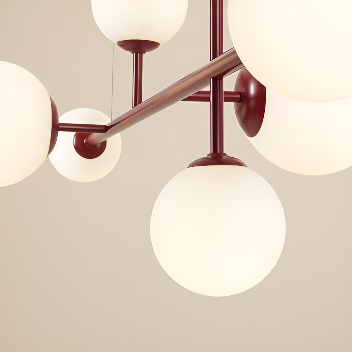 DIONE HEXA Hängelampe rot