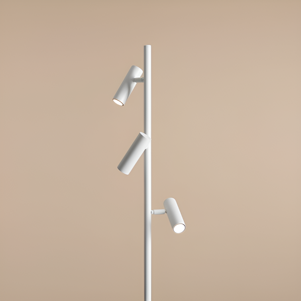 White Trevo floor lamp