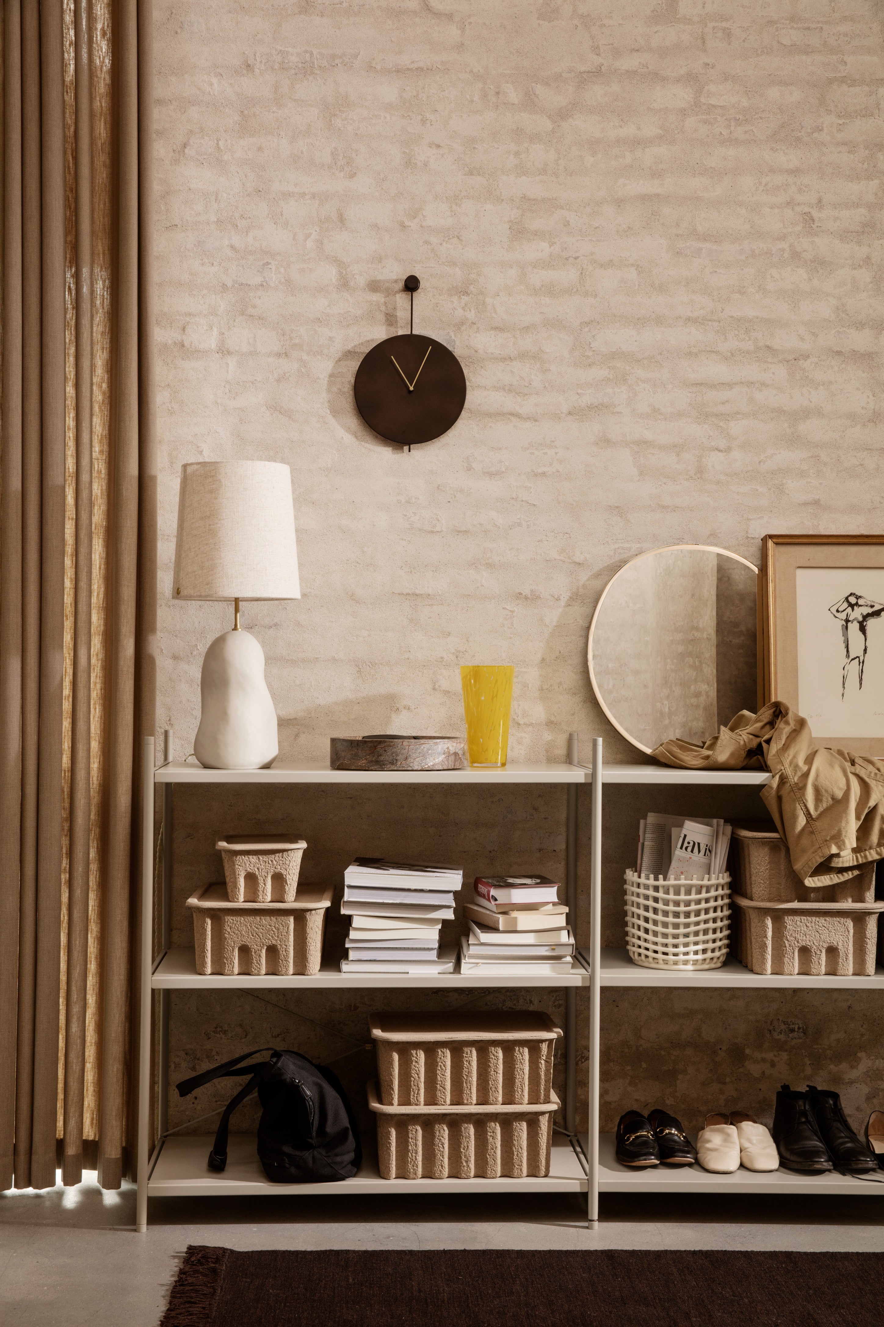 Tafellampvoet HEBE gebroken wit