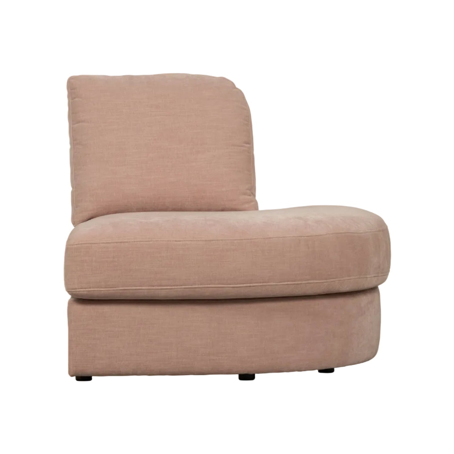Sofa FAMILY - moduł otwarty prawostronny różowy – Woood
