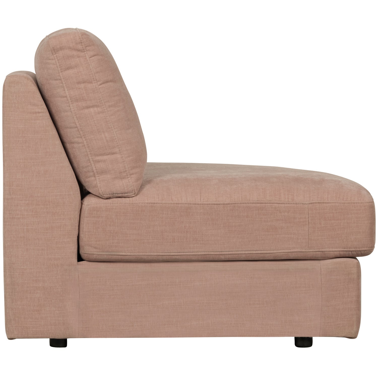 Sofa FAMILY - moduł otwarty prawostronny różowy do salonu – Woood