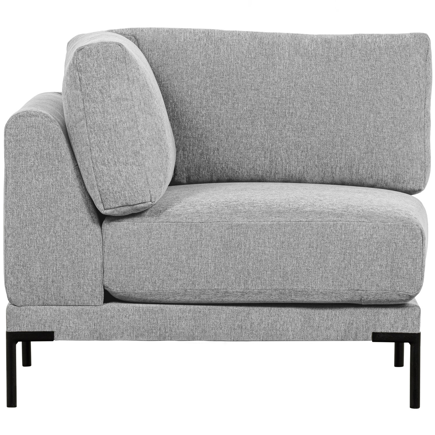 Sofa COUPLE - hoekmodule lichtgrijs