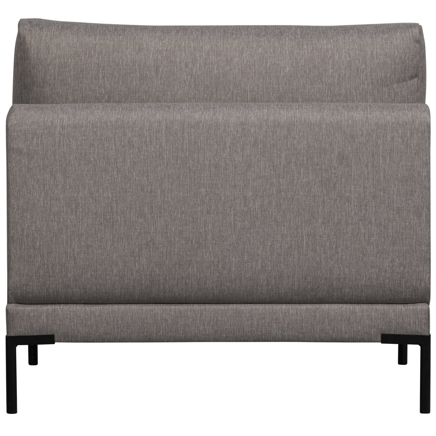 Fotel / moduł COUPLE DINING BENCH szary – styl japandi