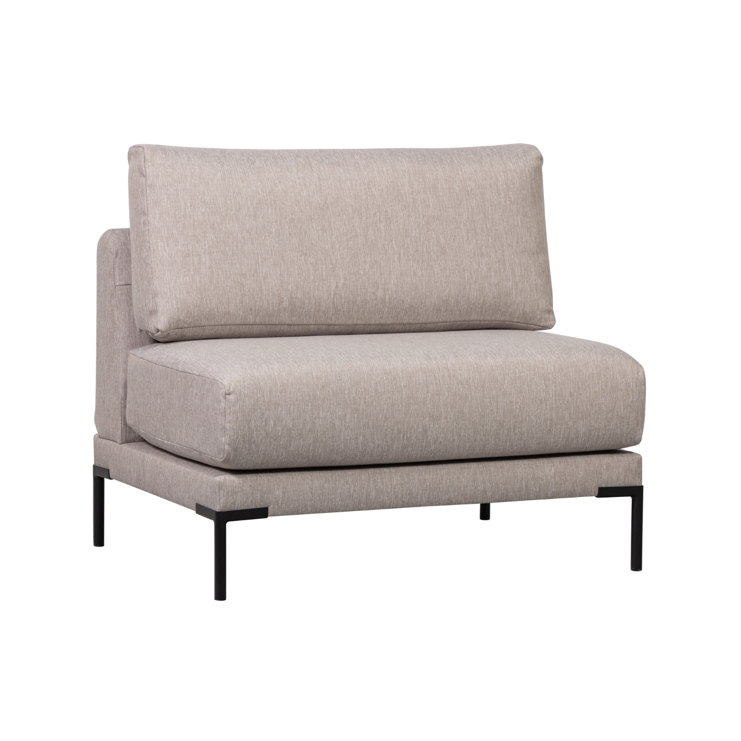 Fotel / moduł COUPLE DINING BENCH beżowy – Woood