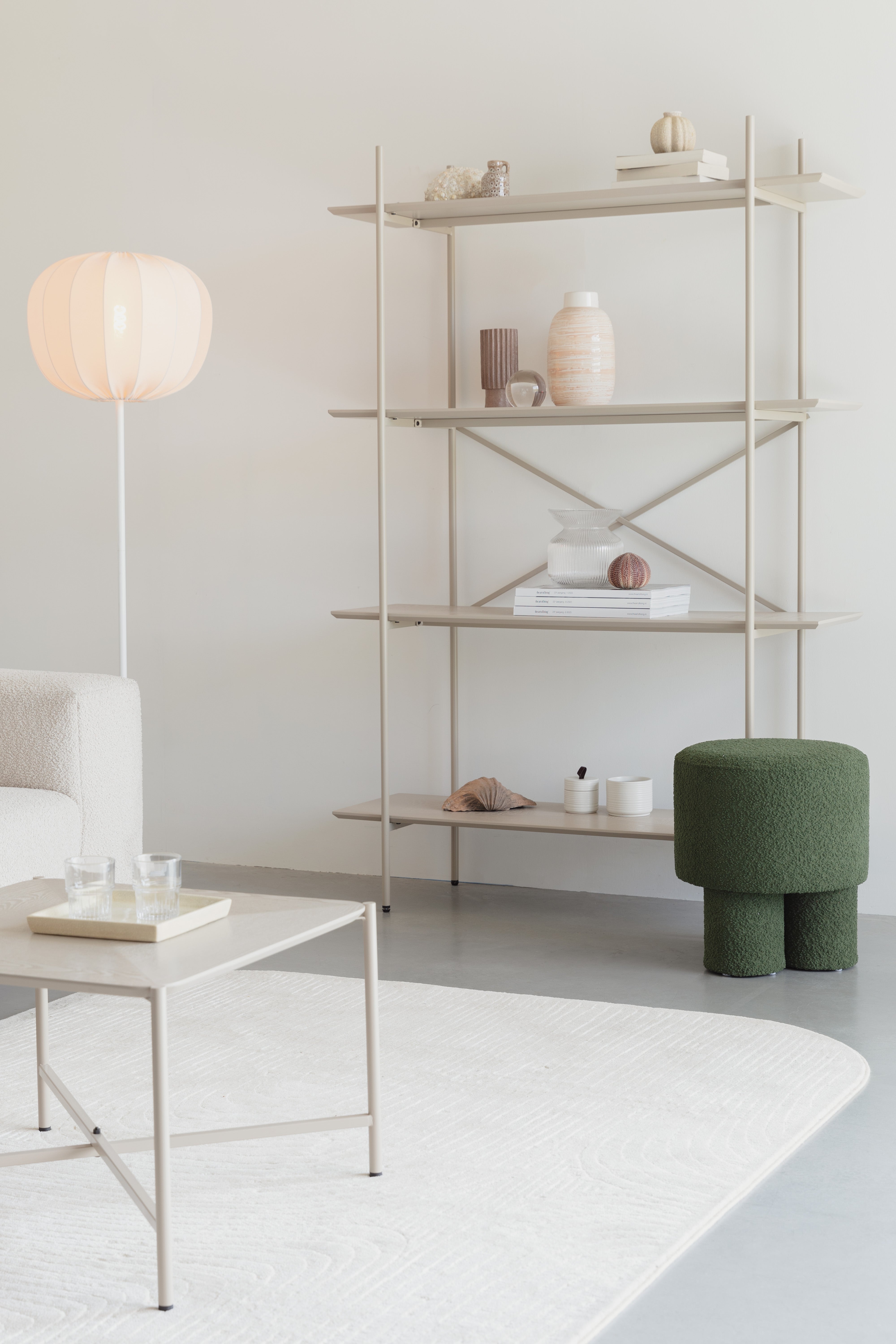 Shelf Cabinet Marcio Beige White Label Living Eye on Design