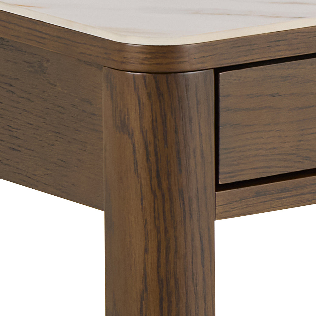 SOUTHAMPTON coffee table with drawer, oak veneer with ceramic top