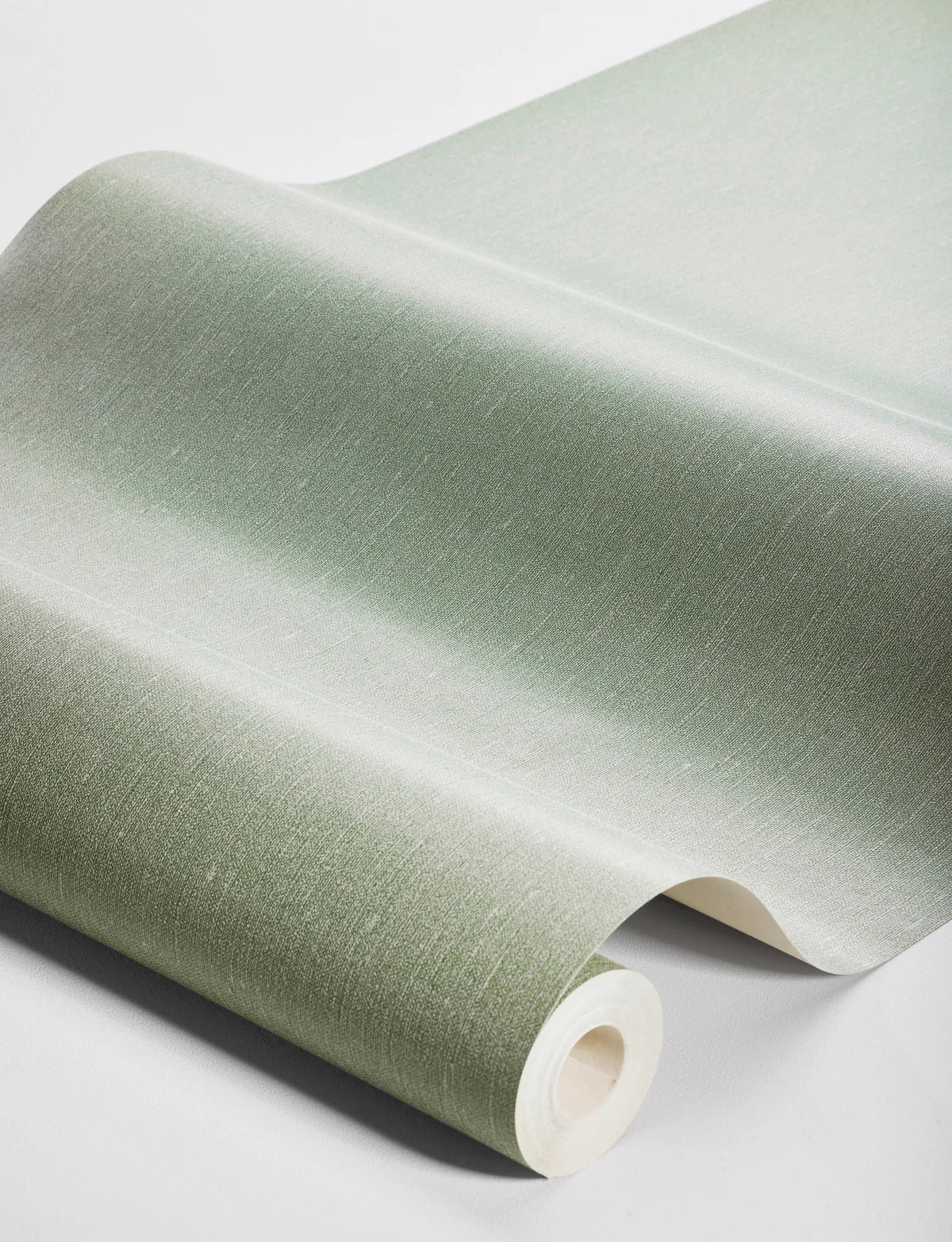 Tapeta strukturalna imitująca len LINEN - FOREST ciemny zielony na ścianę – styl minimalistyczny