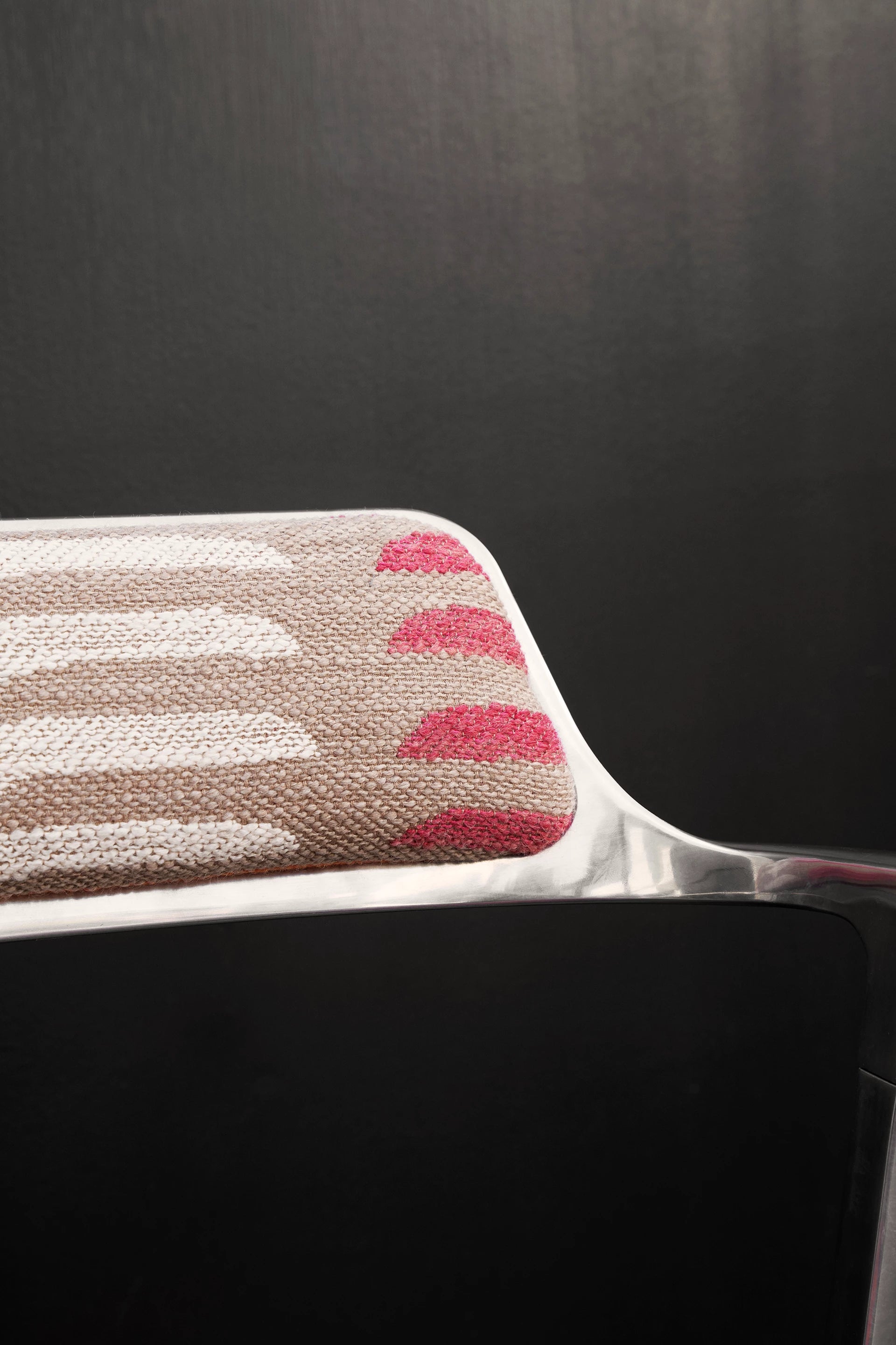 Bureau stoel 452 - TODOS SANTOS in blauw en oranje met metalen basis