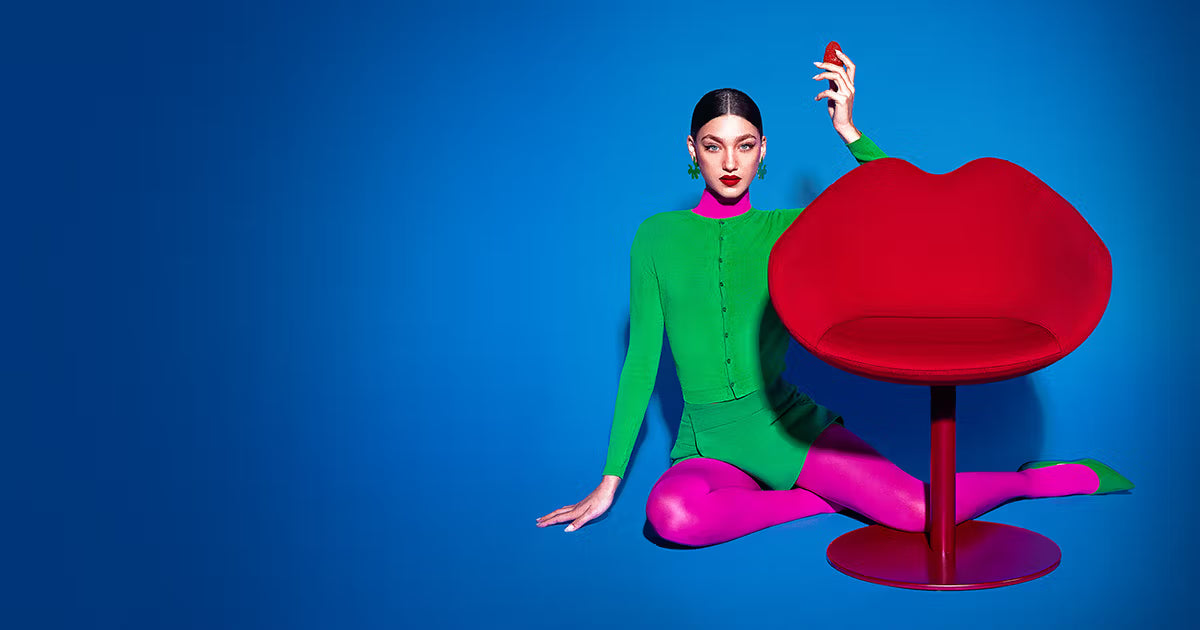 Roter Lederstuhl XOXO