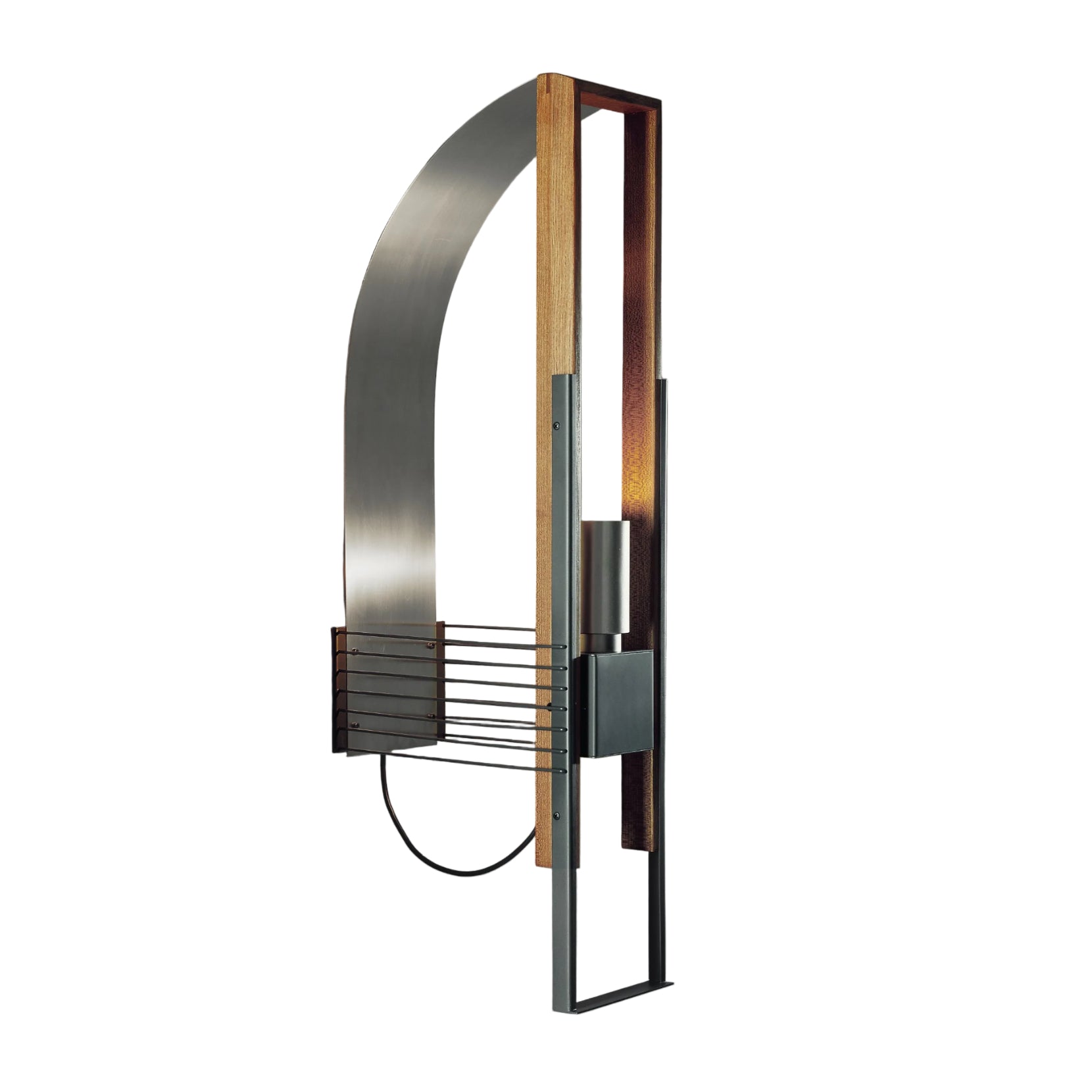 Wandlamp MARX van hout en aluminium