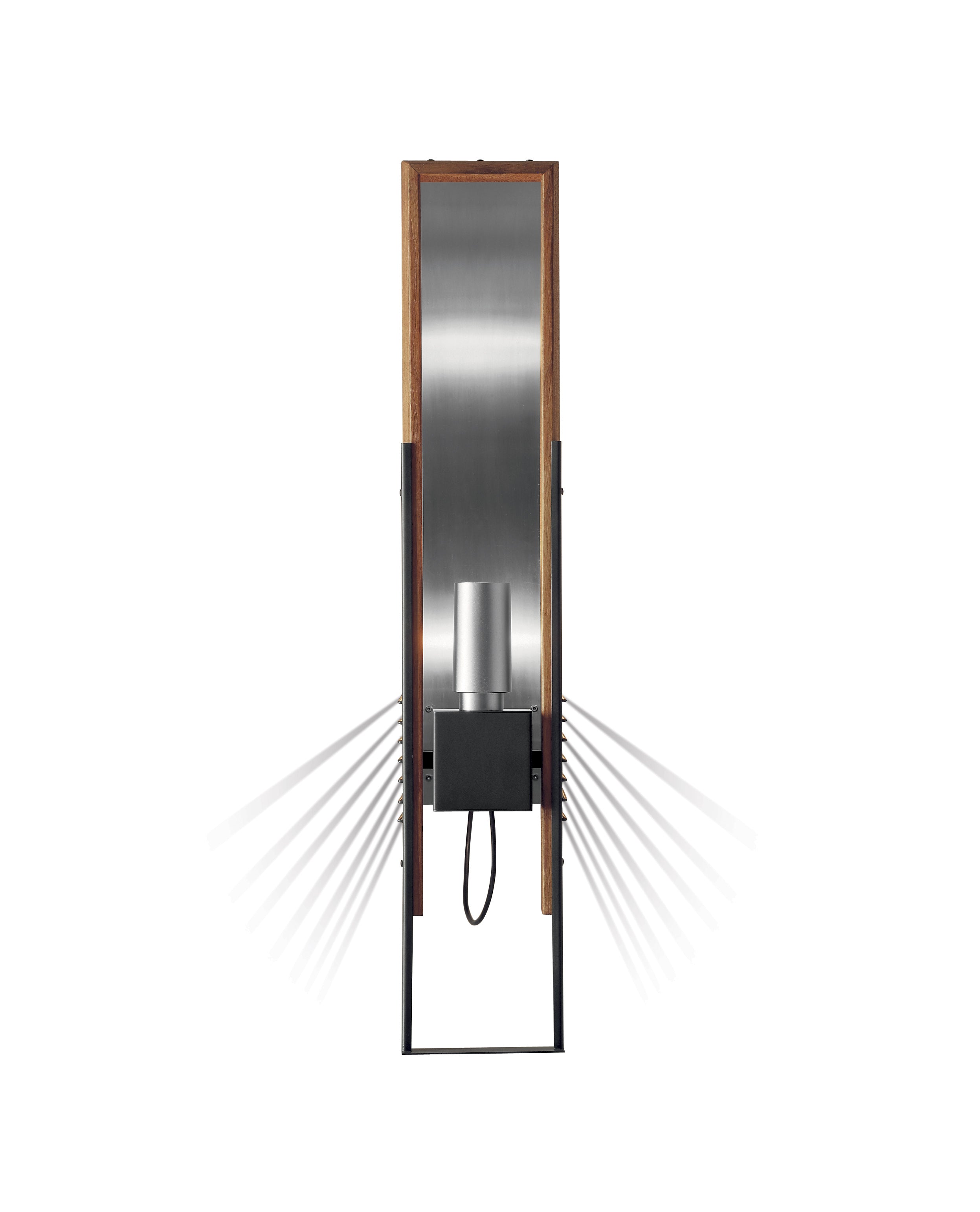 Wandlamp MARX van hout en aluminium