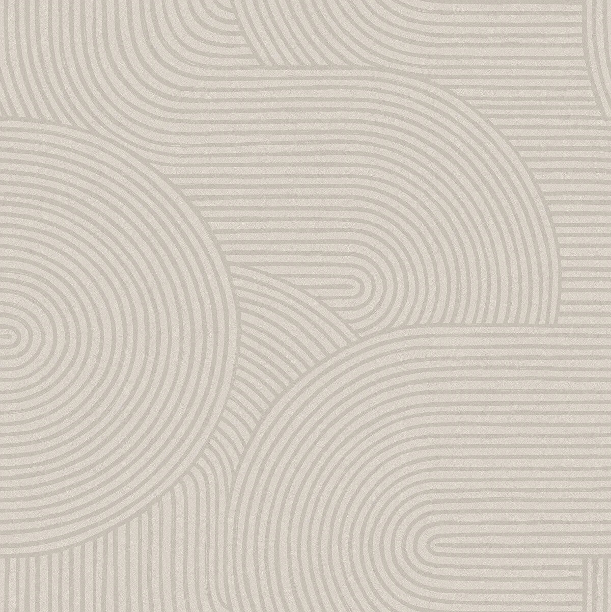 Vliesbehang van papier met geometrisch patroon ZEN donkerbeige