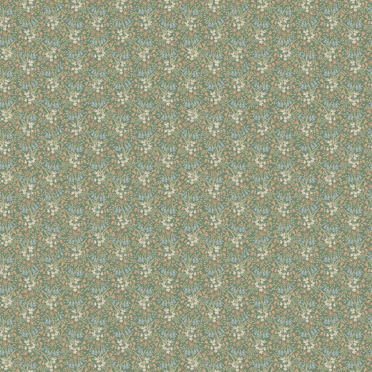 Behang met bloemenmotief BELLA groen