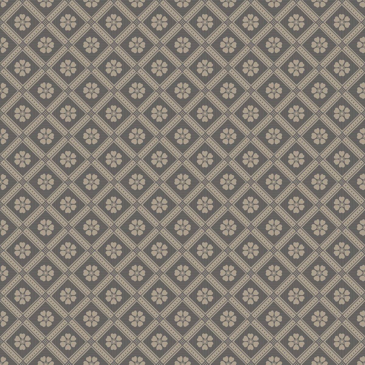 LOVE geometric pattern wallpaper brown