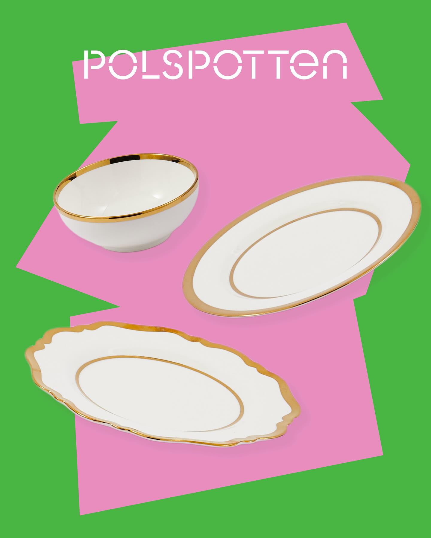 Tafeldienst GOLDEN FINDS porselein