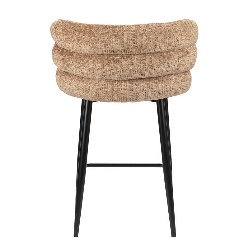 Hocker CLOUD karamel met zwarte basis