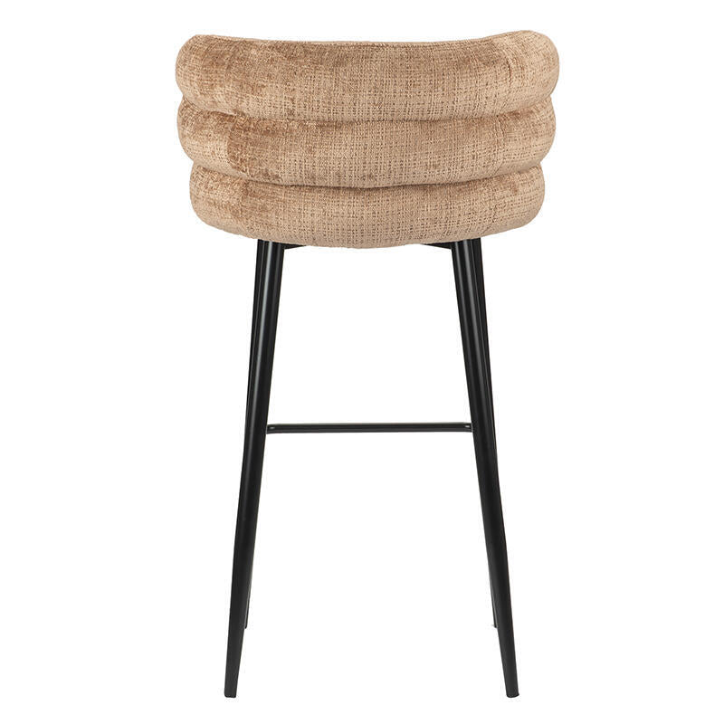 Hocker CLOUD karamel met zwarte basis