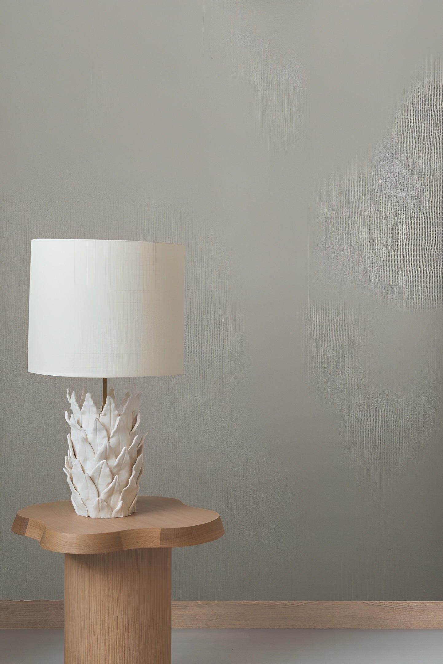 Linen textile wallpaper LINORA - STORMY blue