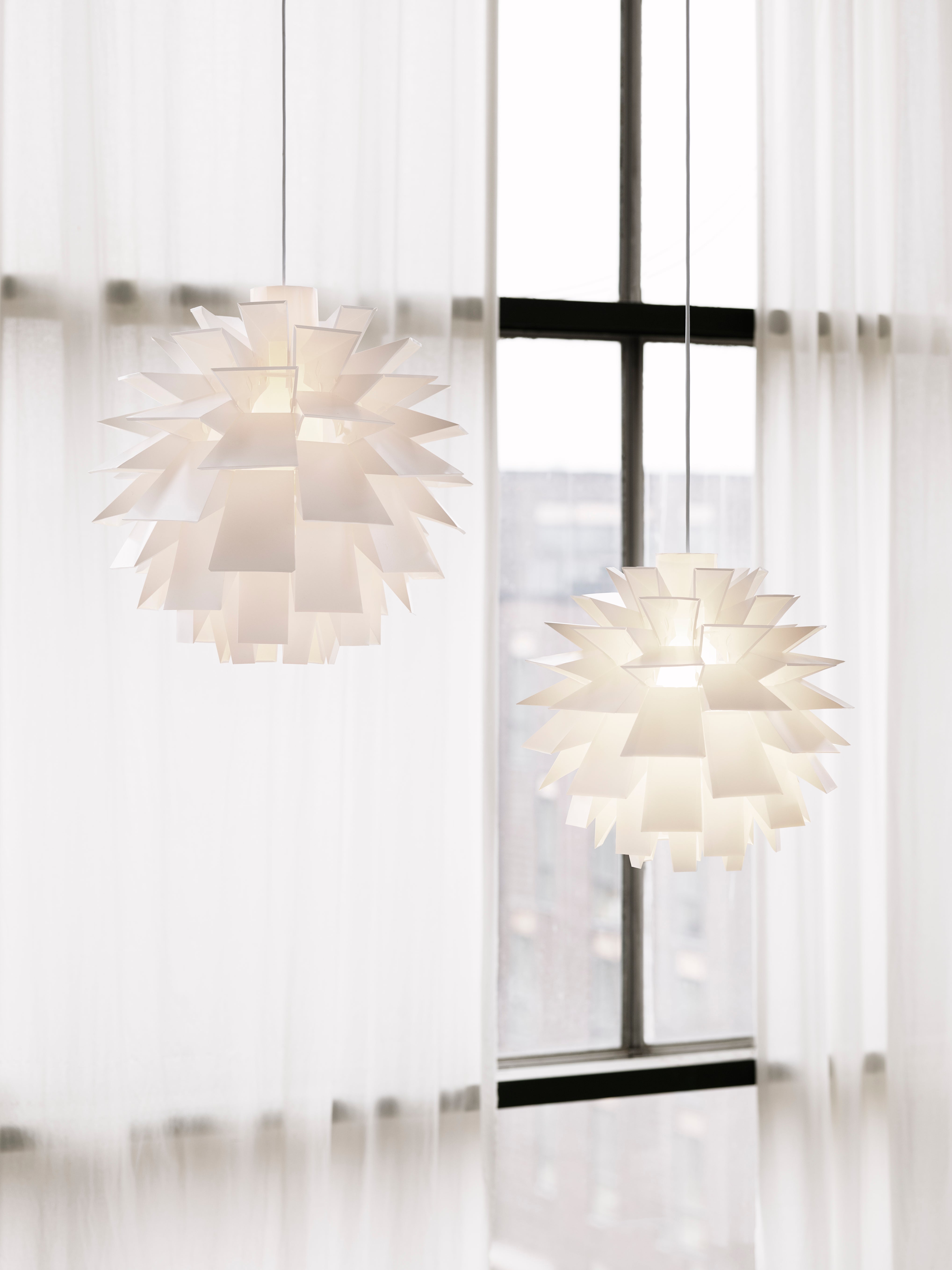 White pendant lamp shade NORM 69