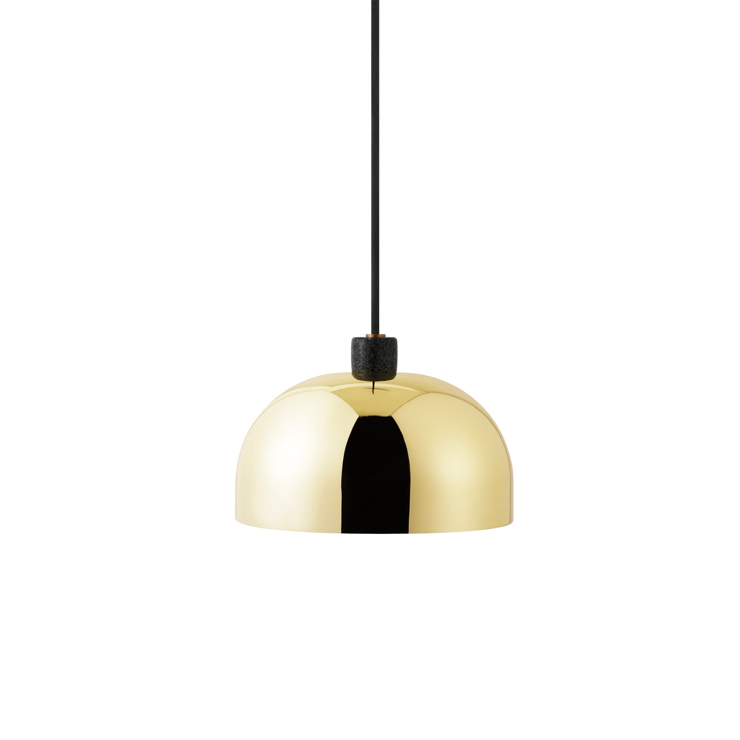 Hanglamp GRANT goud met zwarte graniet