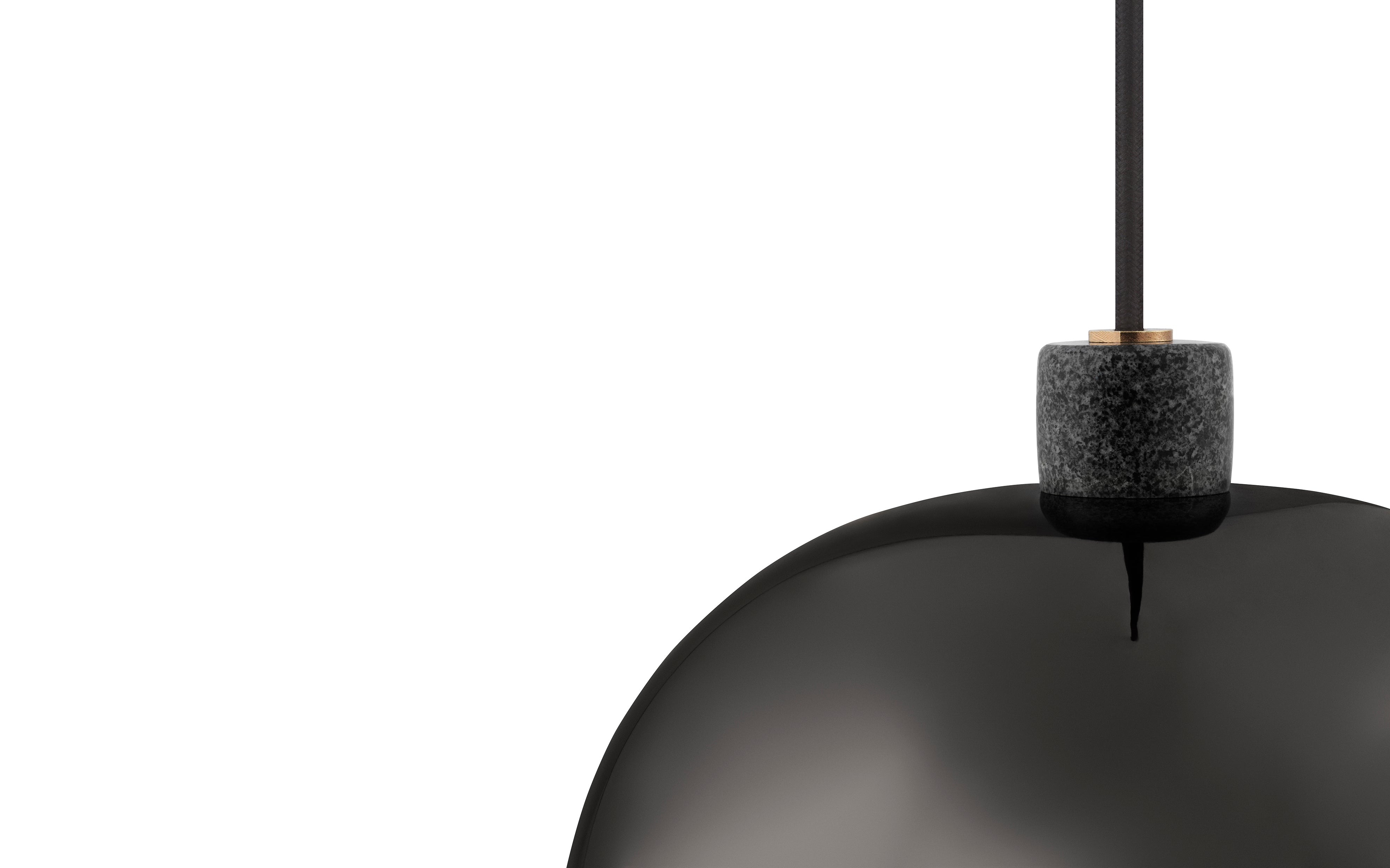 Hanglamp GRANT zwart met zwarte graniet