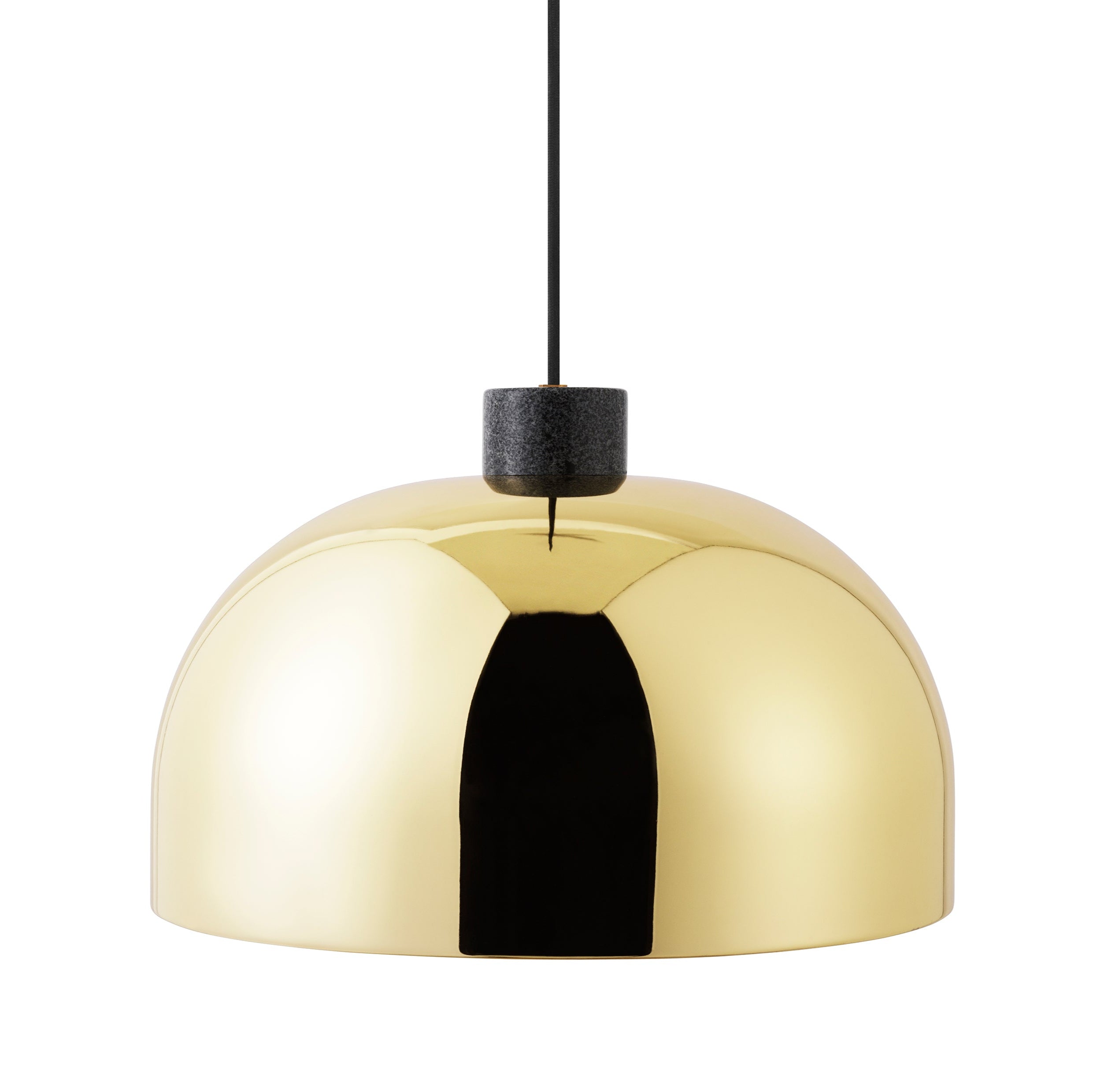 Hanglamp GRANT goud met zwarte graniet