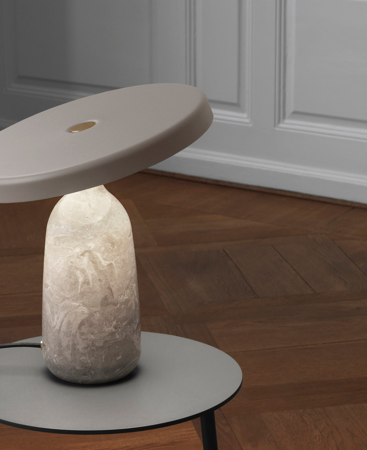 Eddy gray table lamp