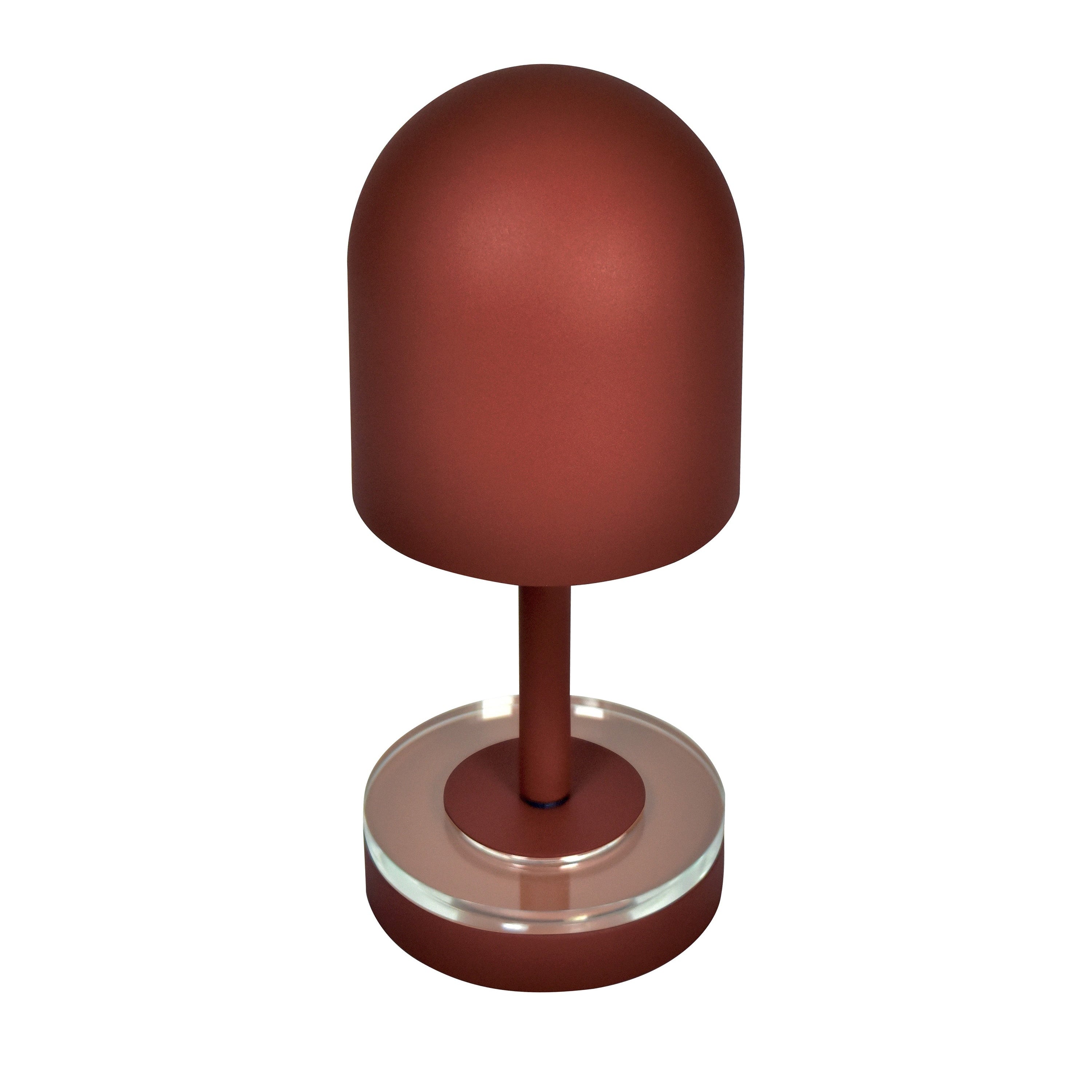 Draagbare lamp LUCEO baksteenrood