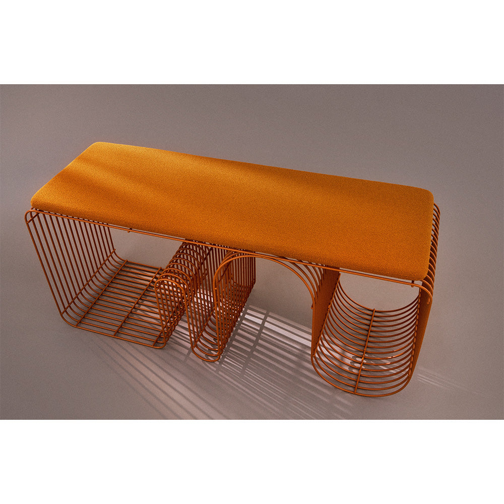 CURVA Bench Brown