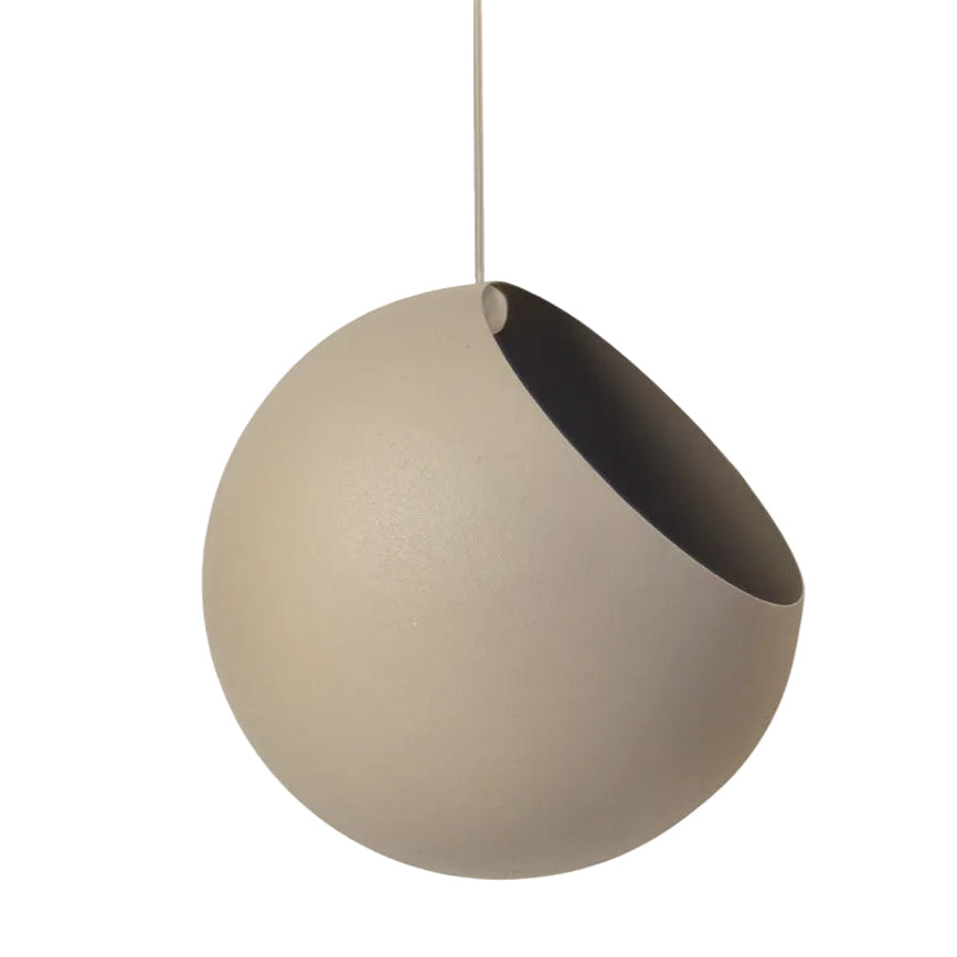 Hanging planter GLOBE taupe