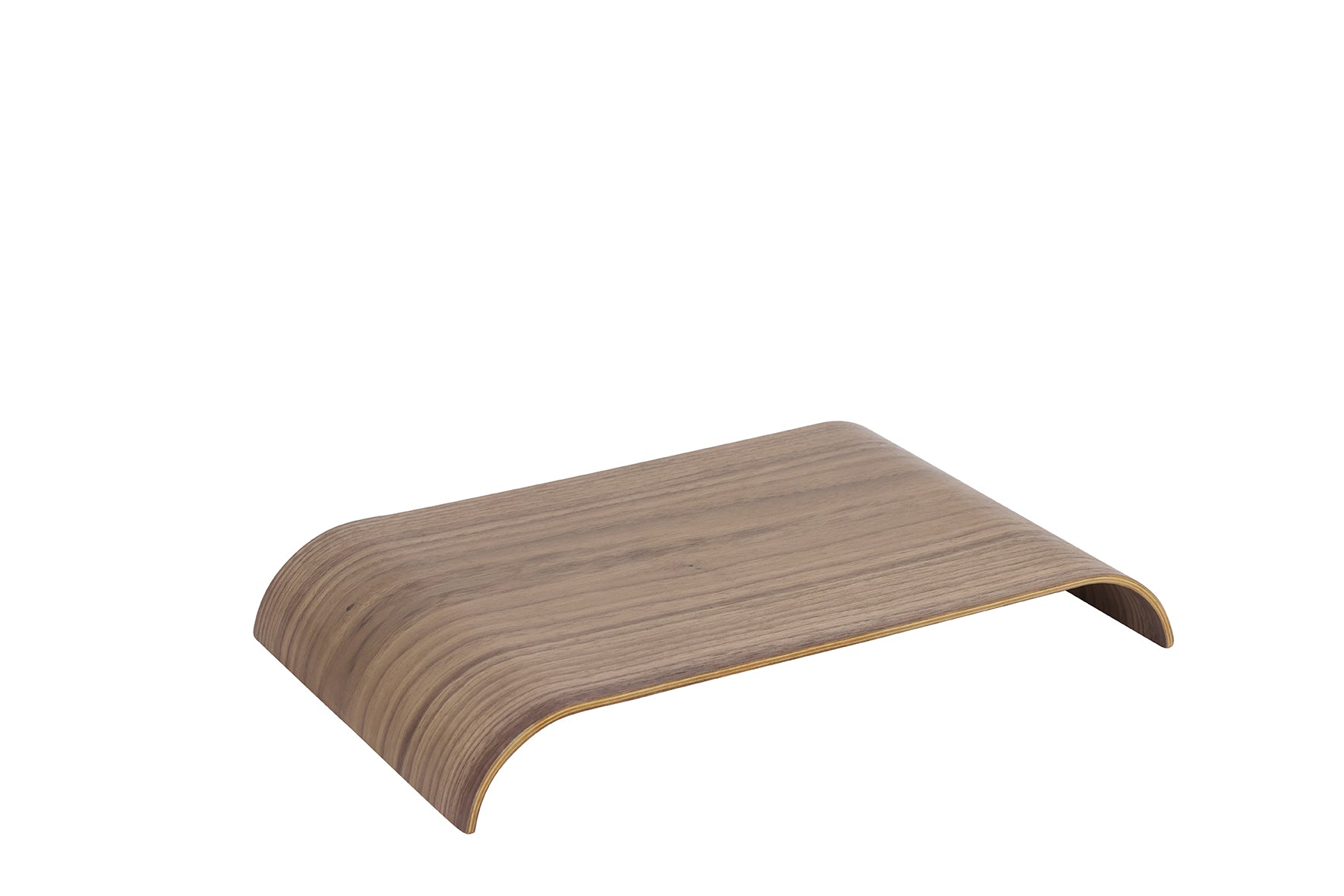 CURVA tray dark oak wood