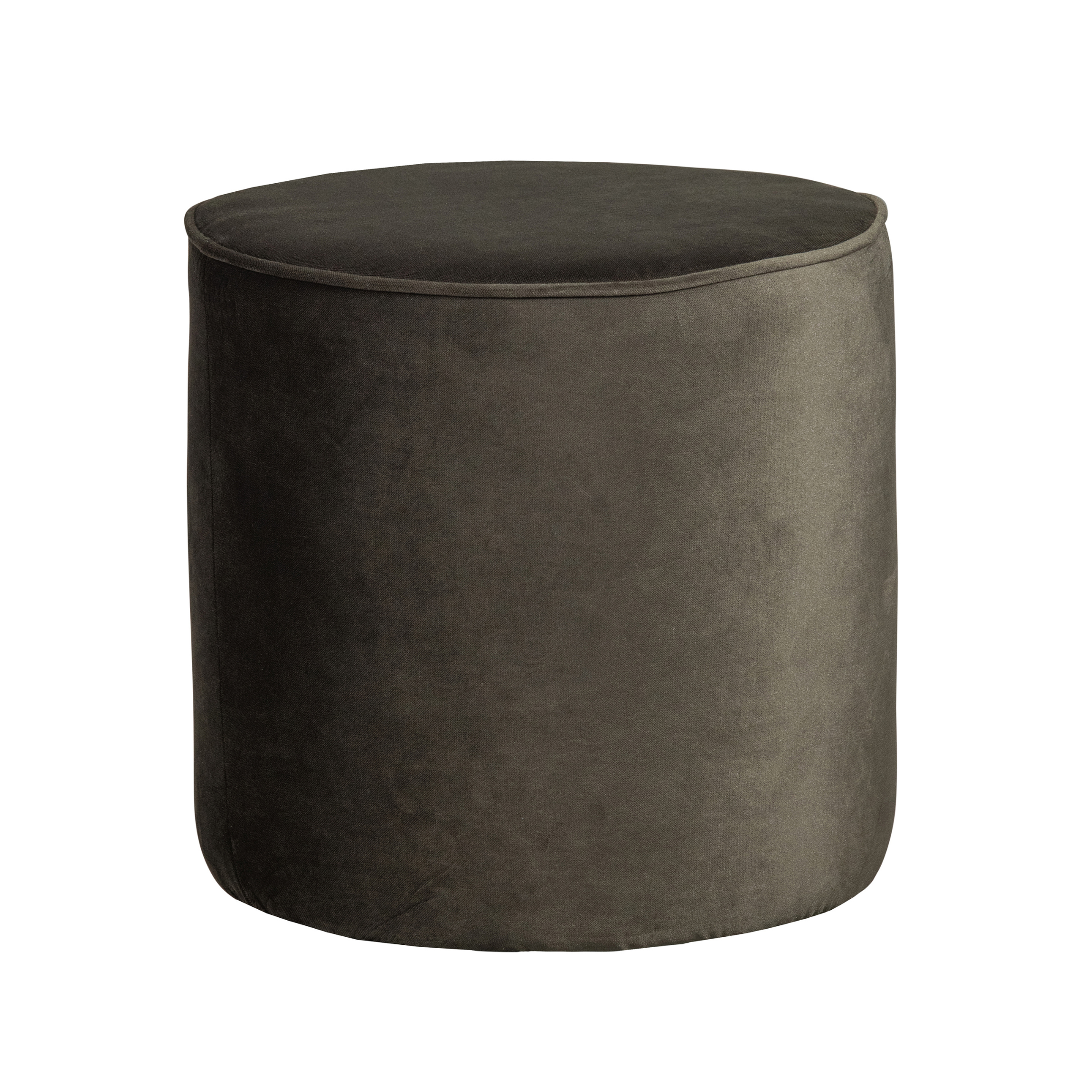 Puf aksamitny SARA oliwkowy zielony Woood wysoki Eye on Design