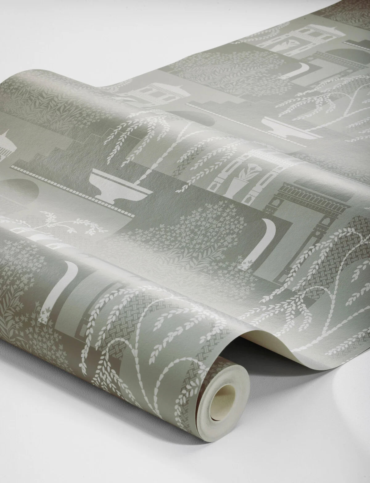 Antique Landscape Wallpaper MIMI Green