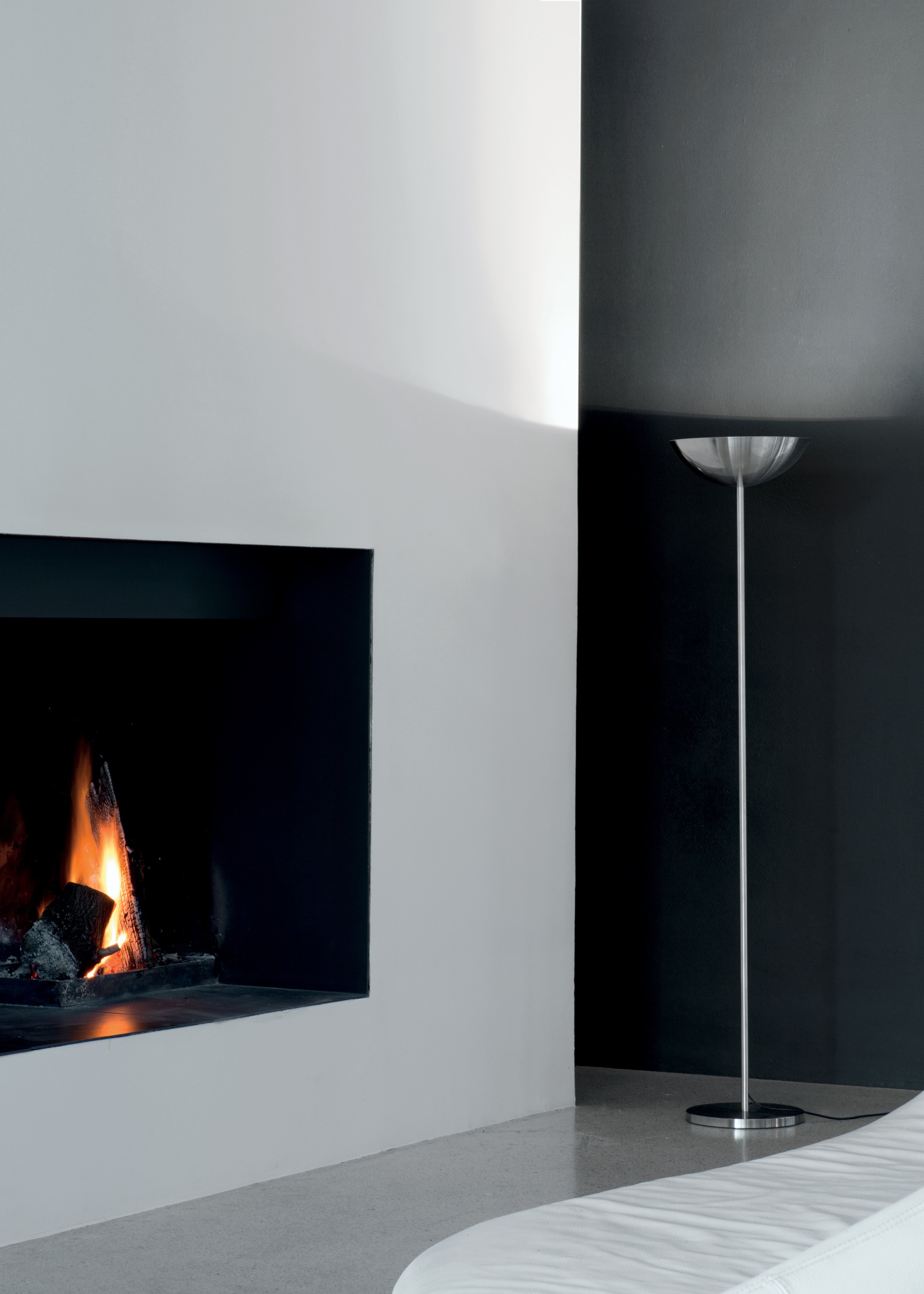 Grijze RVS VDL Vloerlamp