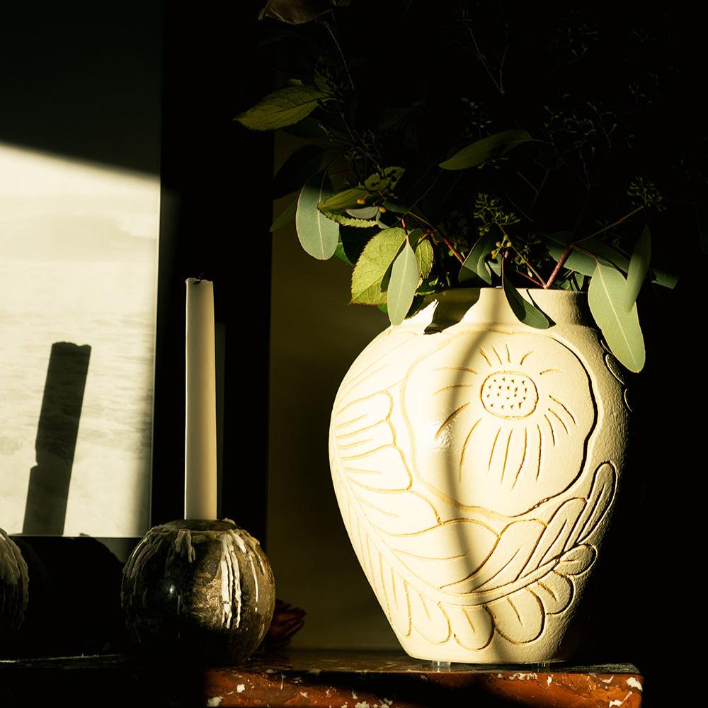 FRIDA vase white ceramic