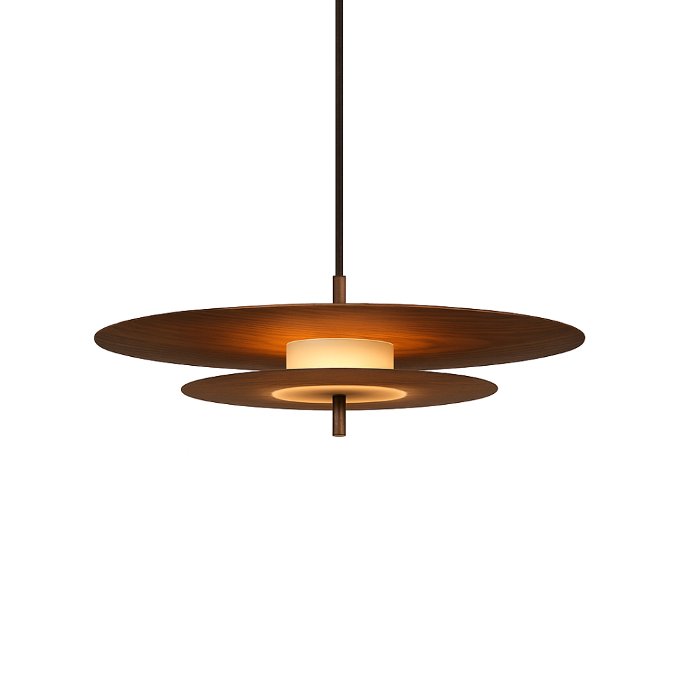 Hanglamp AEROPLAN WOOD lite notenhout