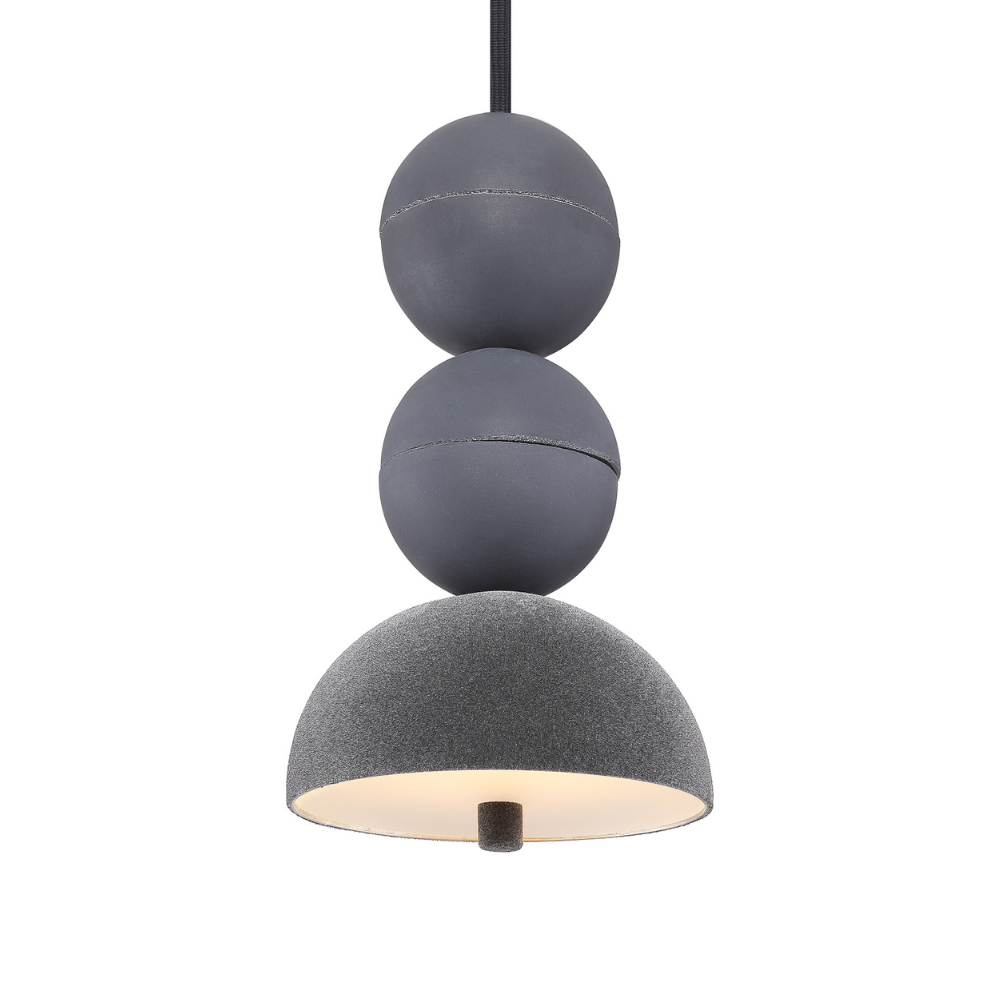 Hanglamp BOSFOR VELVET beton met fluweel