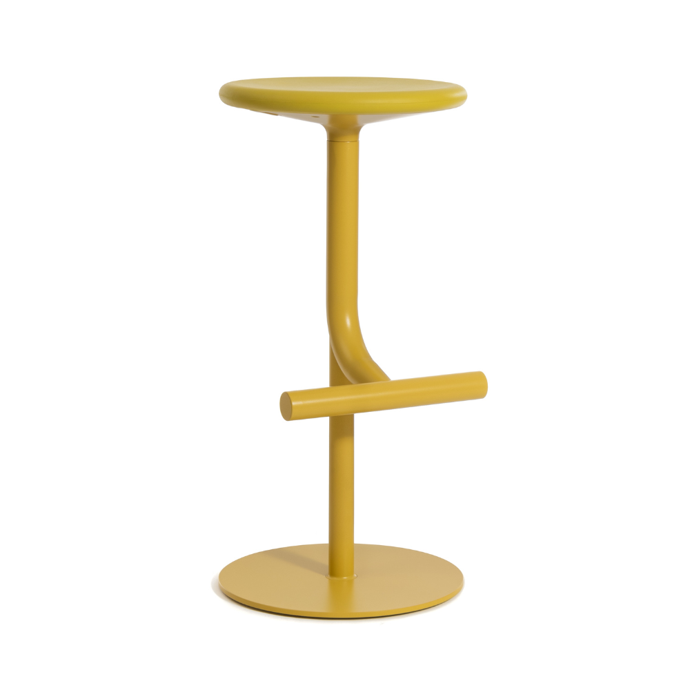 Draaibare kruk TIBU geel