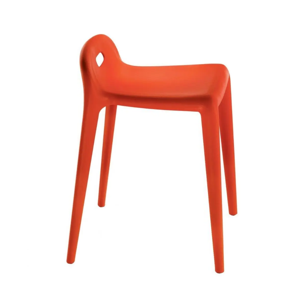 Houten YUYU krukje oranje